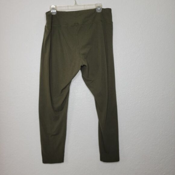 Aerie Offline Size XXL Olive Green Cotton OG Regular Rise Pull-On Leggings - Picture 3 of 7